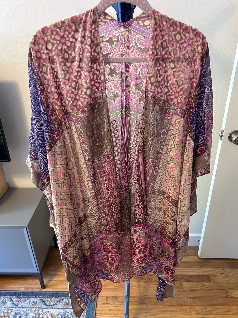 Boho Floral Patchwork Kimono